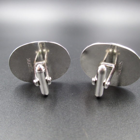 Vintage Red Shiva God Cuff Links - Picture 2 of 4